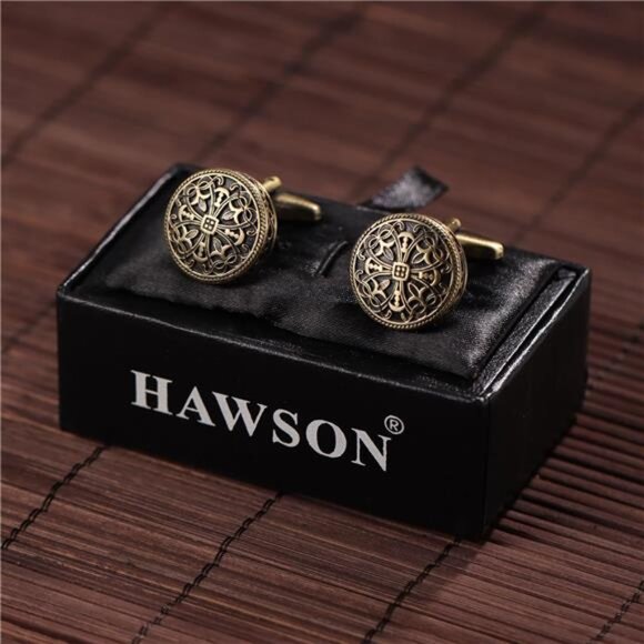 Cufflinks and Studs for Men-Fashion Men Vintage Enamel Carbon Fiber Tuxedo Shirt - Picture 6 of 7